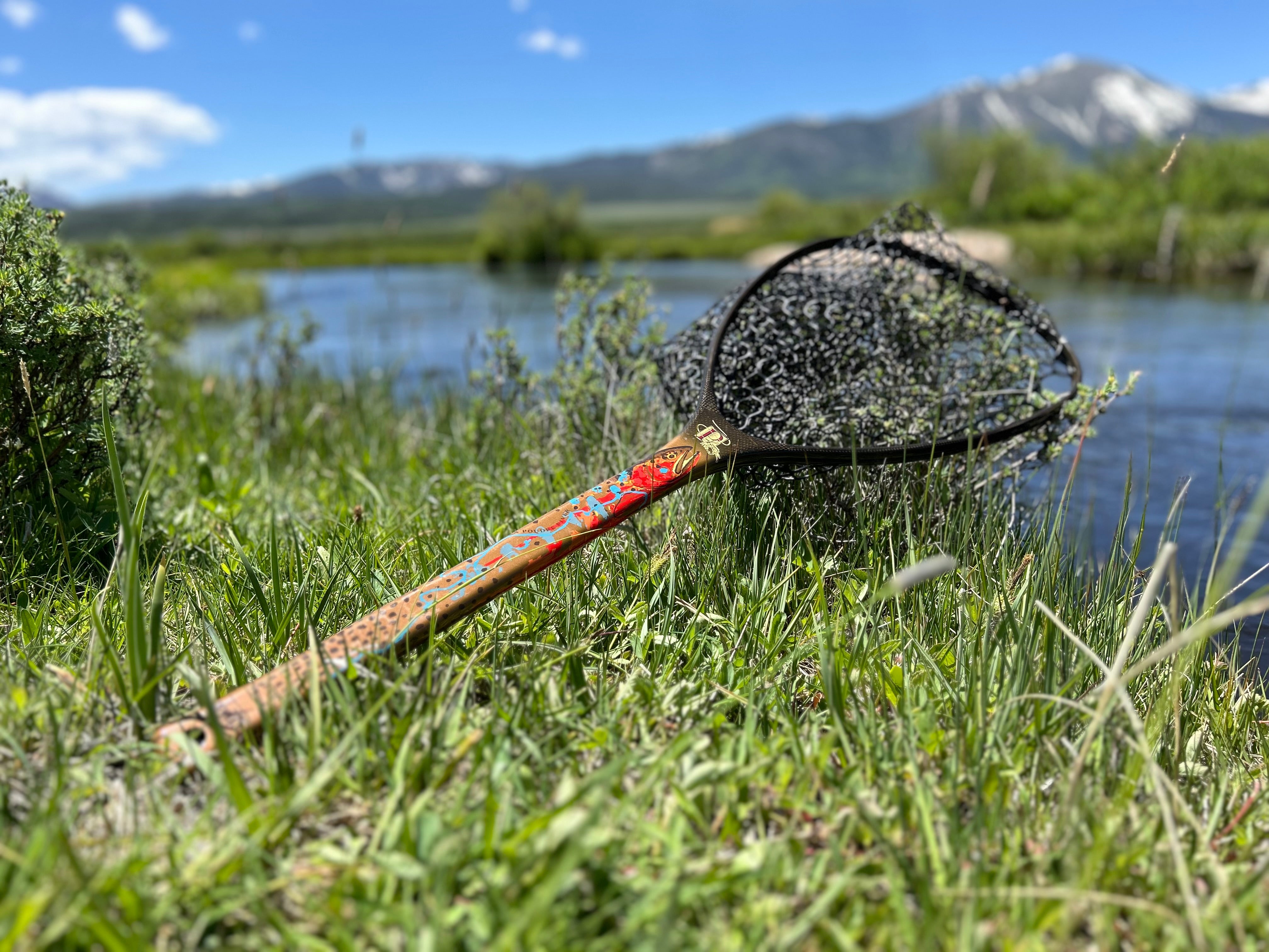 St. Peter's Fishpond Custom Mid-Length Net: Poudre River Greenback Edi   St. Peter's Fly Shop