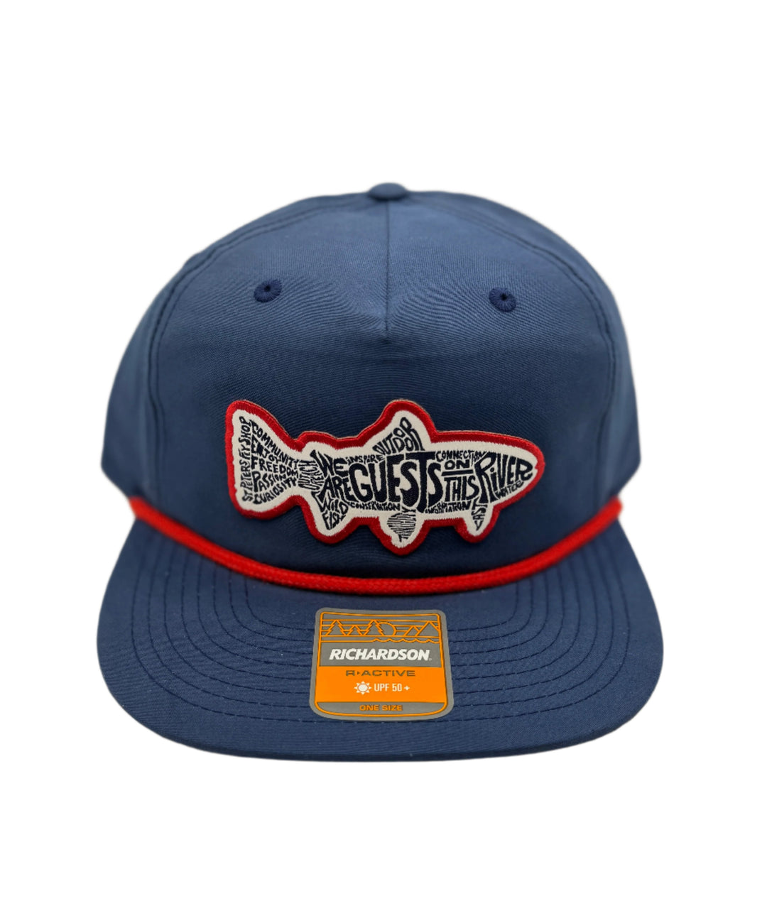 Richardson Sports St. Peter's Manifesto Patch Red Outline Umpqua Hat Navy / Red Rope One Size