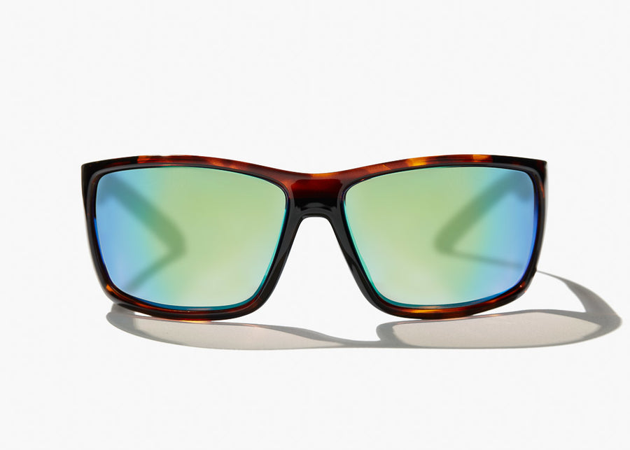 Bajio Bales Beach: Brown Tortoise Frame / Green Mirror Glass / Large