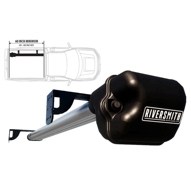 Riversmith ShortCut River Quiver 2 Banger Silver / Low-Profile T-Track Mount