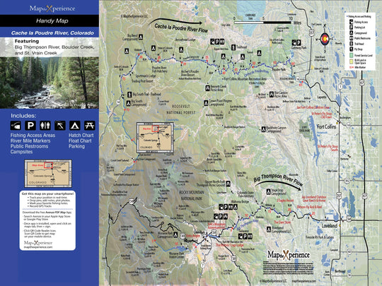 Cache La Poudre/Big Thompson Pocket Map