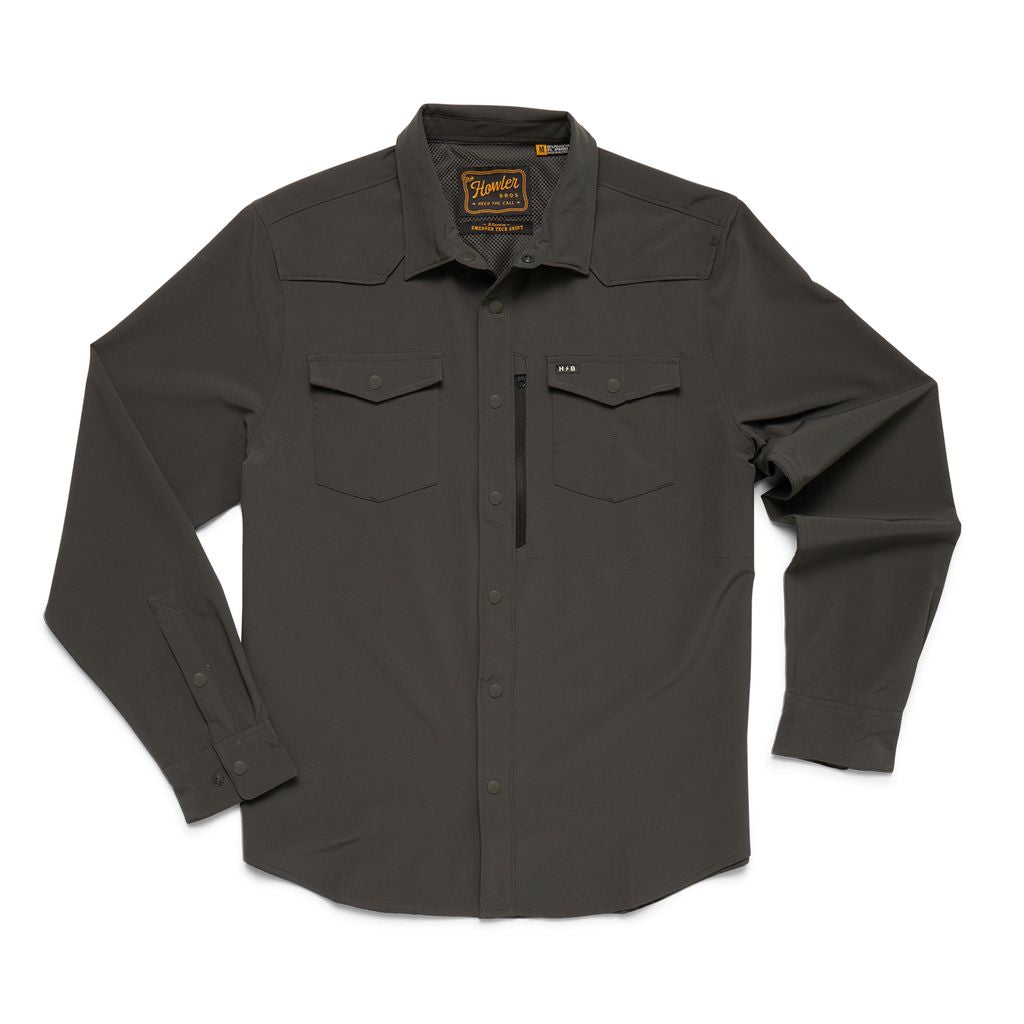 Howler Brothers Emerger Tech Longsleeve - Antique Black
