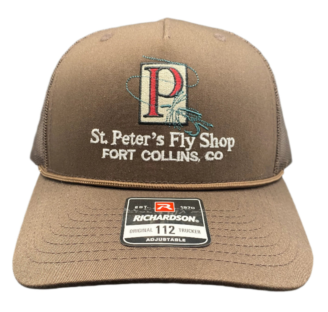 Richardson Sports St. Peter's Classic Logo Trucker Hat Brown / Brown Rope One Size
