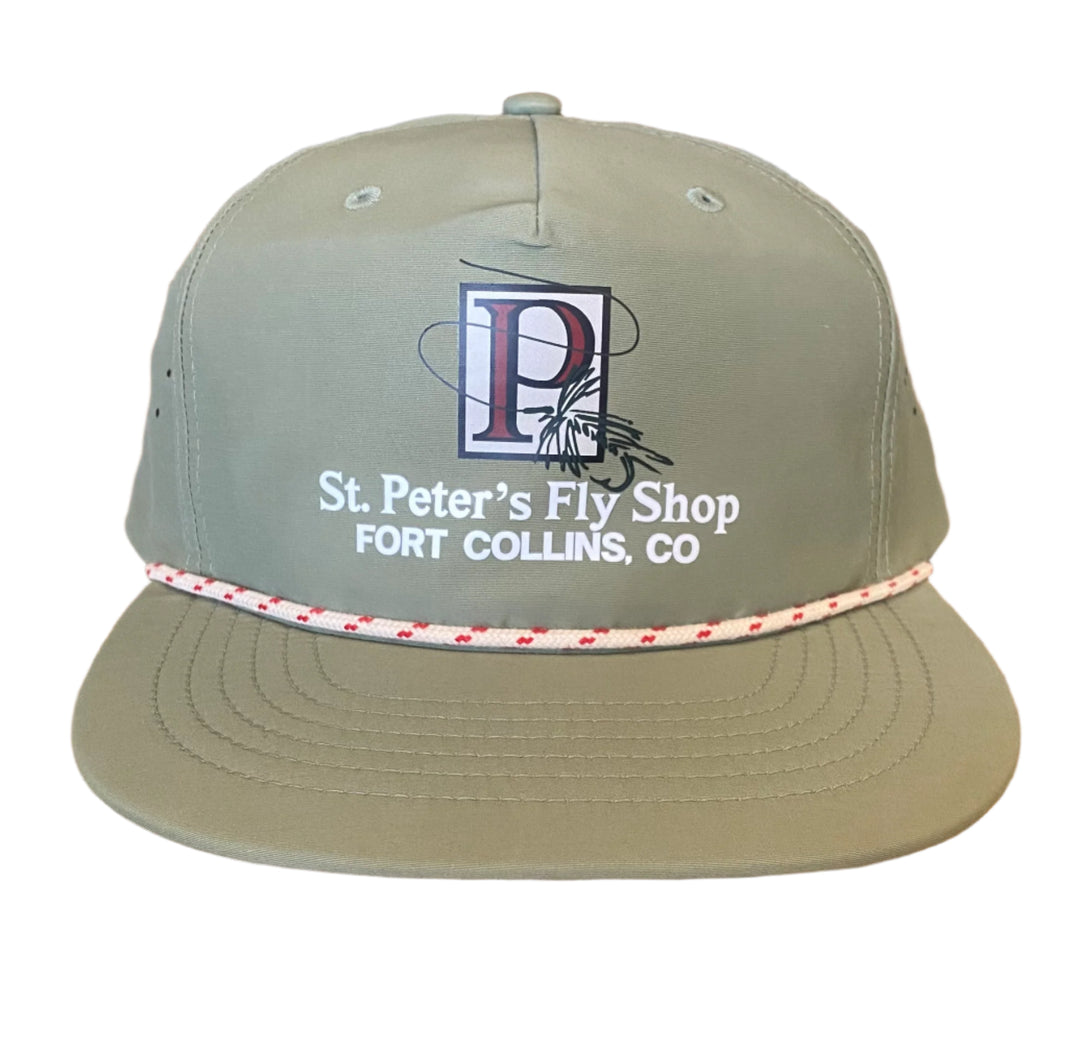 Captuer Headwear St.Peter's Classic P Print Olive/White/Red Rope