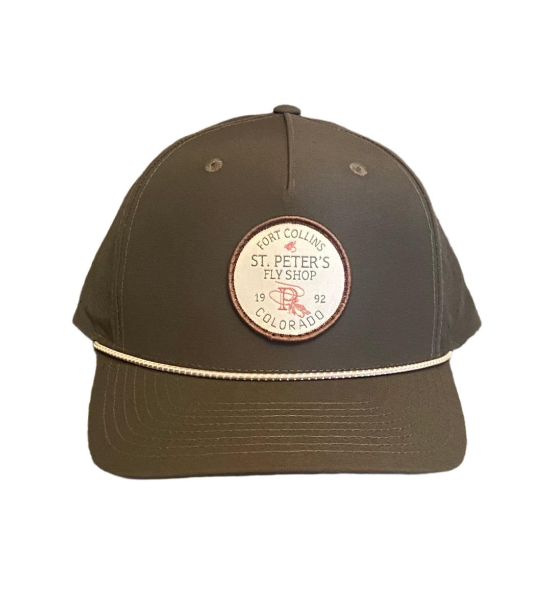 Richardson Sports St. Peter's Tan Round Patch Hat Dark Loden/Tan/Gray Rope