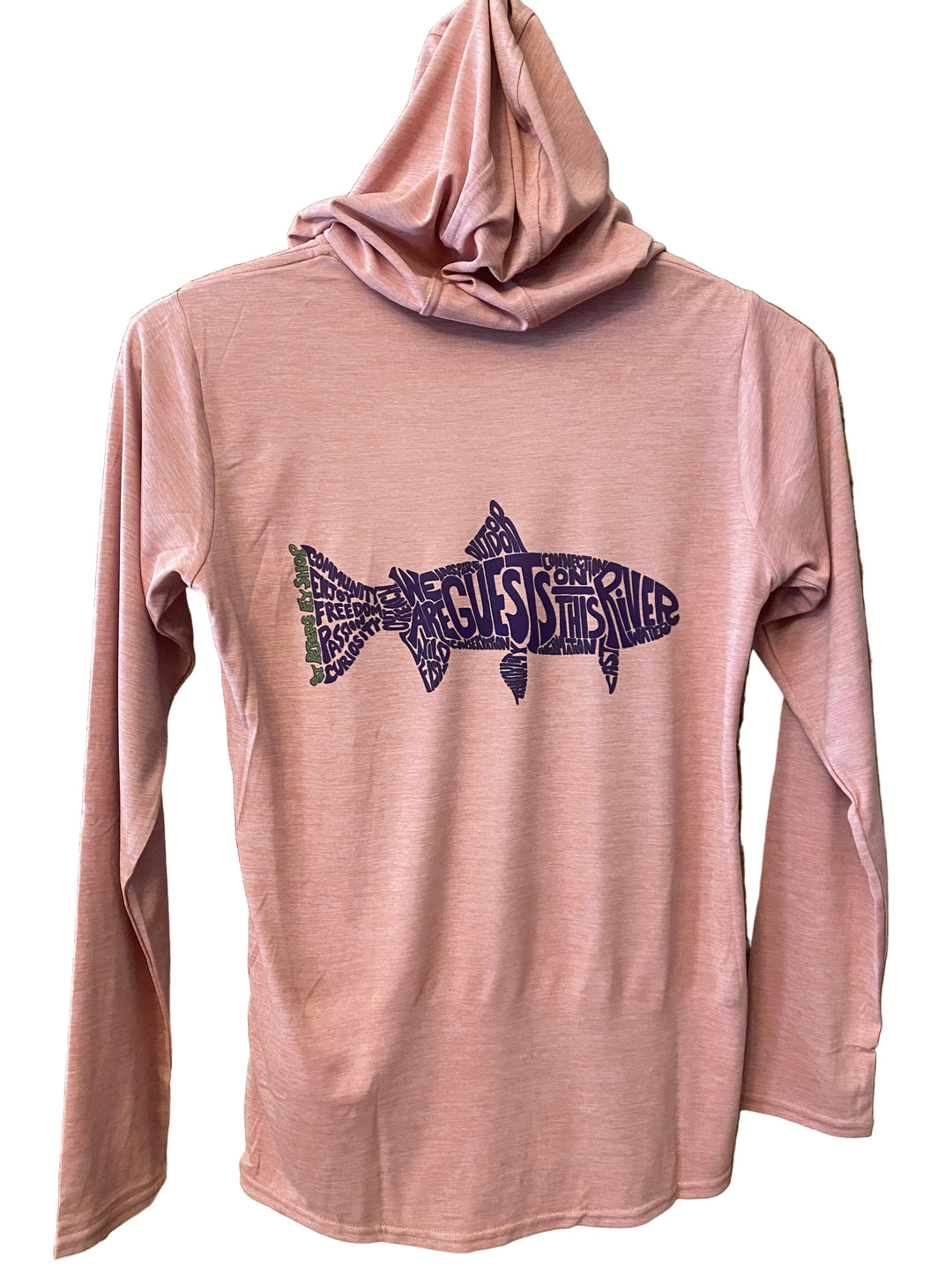 Patagonia W's Cap Cool Daily Hoody - Moment Pink - SPFS Purple Manifesto Logo