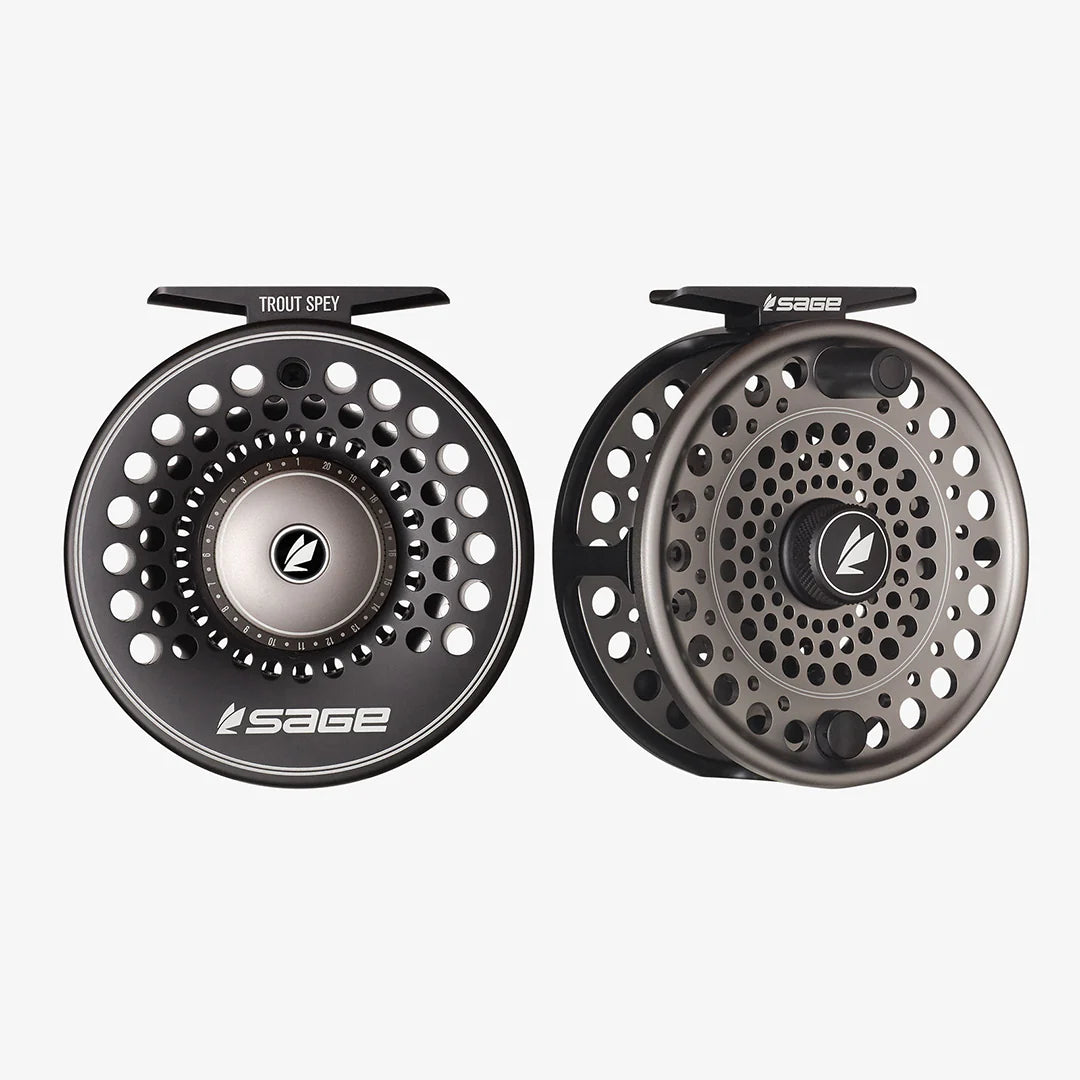 Sage Trout Spey 3/4/5 Reel Stealth/Silver