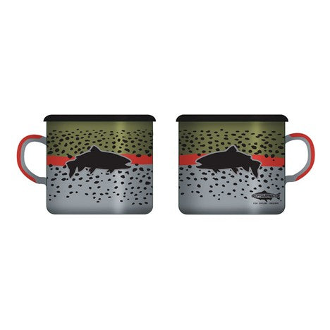 RYW Enamel Camp Mug Rainbow Flank
