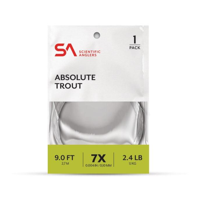 Scientific Anglers Absolute Trout Leader: 9' 1pk
