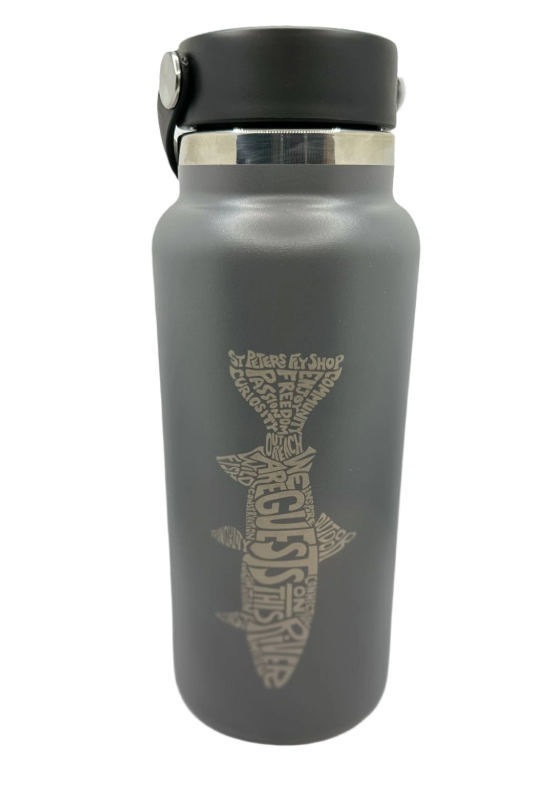 Hydroflask 32oz Stone Manifesto Logo Wide Mouth 2.0 Flex Cap