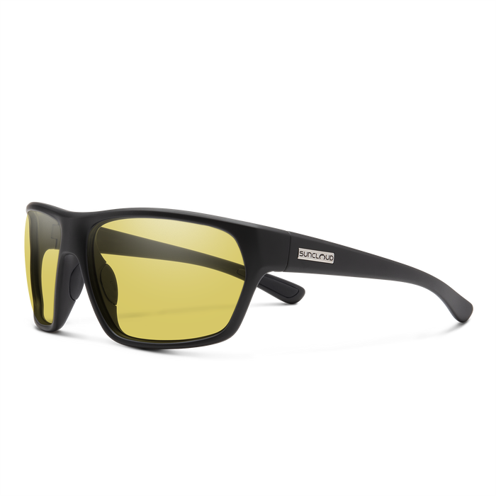 Suncloud Boone: Matte Black Frame / Polarized Low Light Yellow