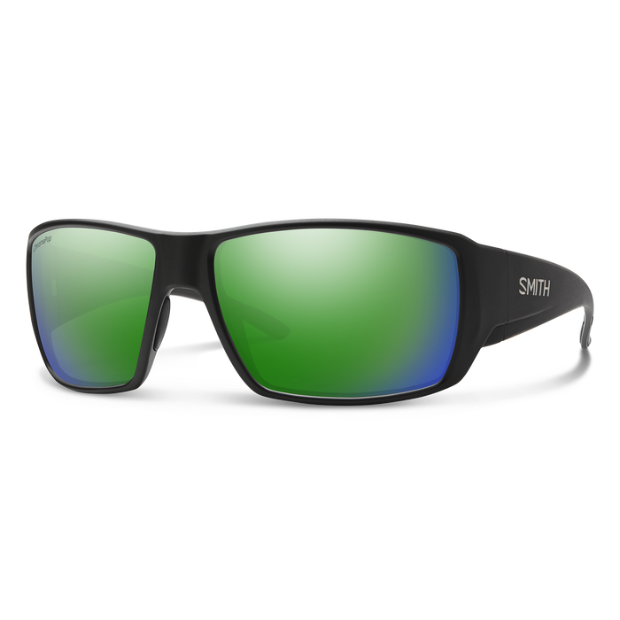 Smith Optics Guide's Choice: Matte Black Frame / ChromaPop Glass Polarized Green Mirror / Medium to Large