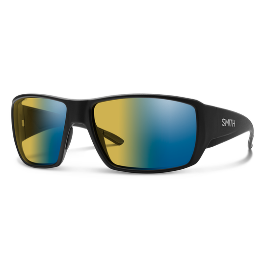 Smith Optics Guide's Choice: Matte Black Frame / ChromaPop Polarchromic Yellow Blue Mirror Glass / Medium to Large