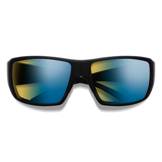 Smith Optics Guide's Choice: Matte Black Frame / ChromaPop Polarchromic Yellow Blue Mirror Glass / Medium to Large