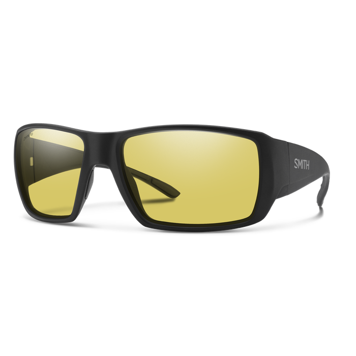 Smith Optics Guide's Choice XL: Matte Black Frame / ChromaPop Glass Polarized Low Light Yellow / XLarge