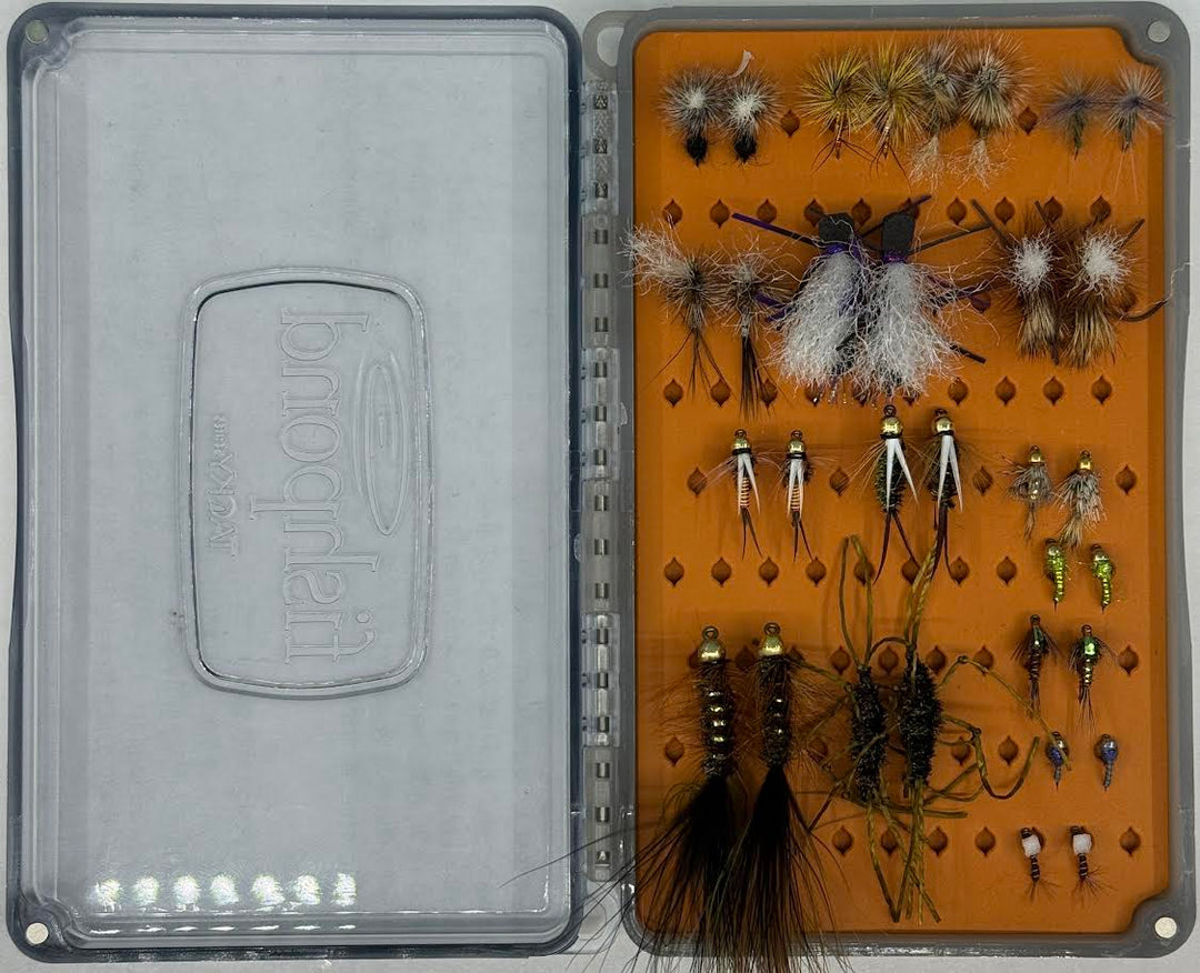 St. Peter's Poudre River Staff Fly Selection & Box