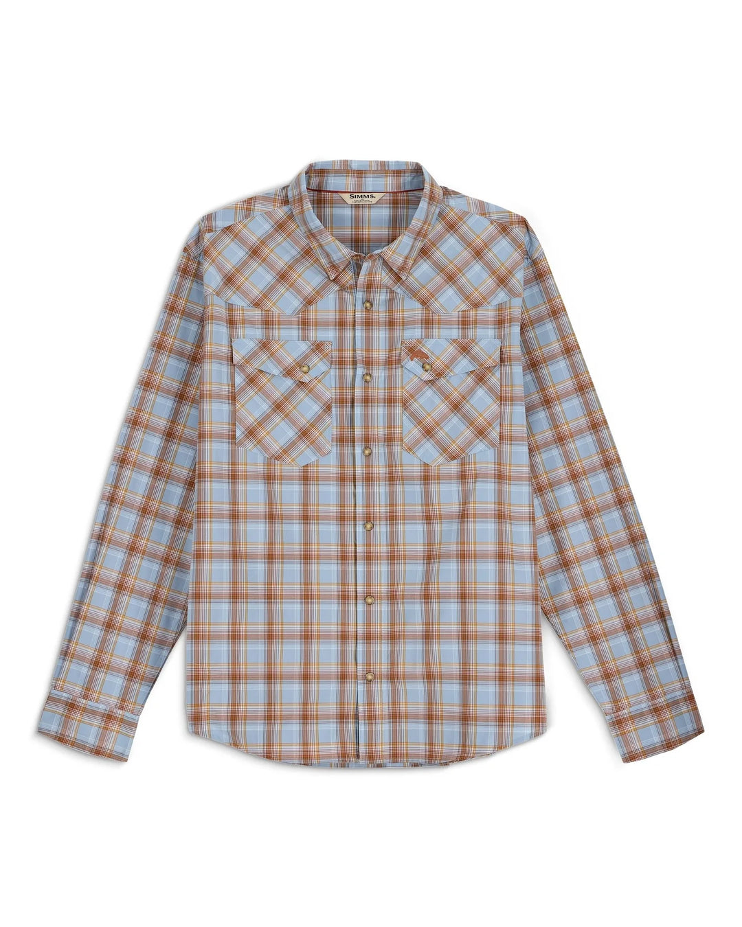 Simms Brackett LS Shirt - Steel Blue Brackett
