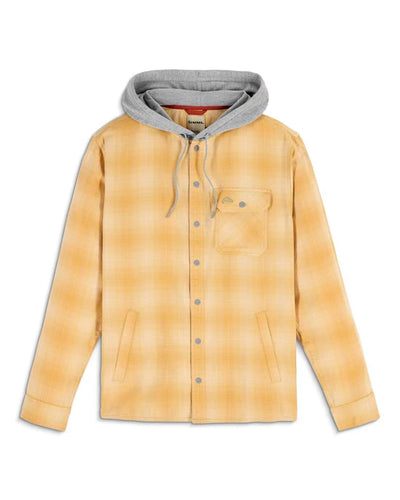 Simms Santee Flannel Hoody - Ely Plaid: Baltic Amber