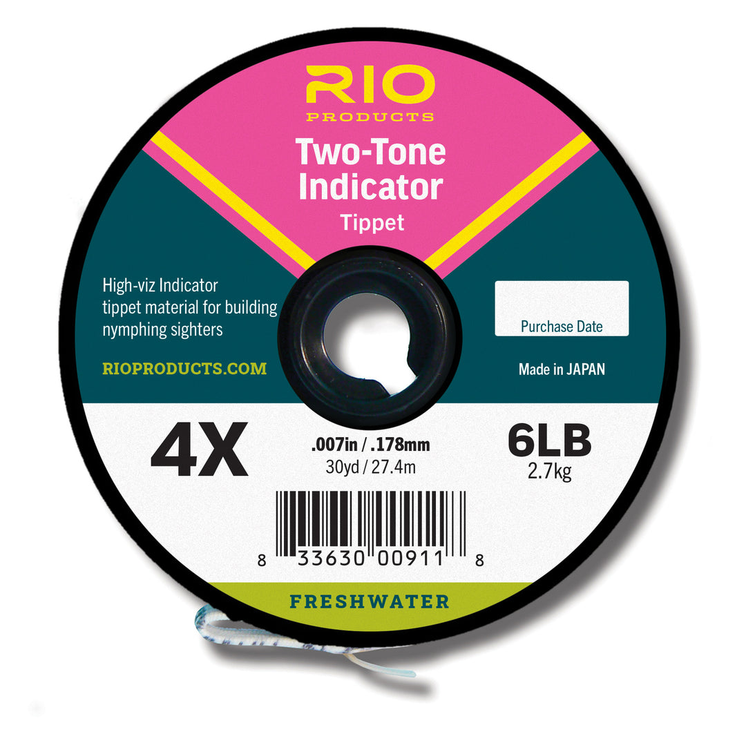 Rio Two-Tone Indicator Tippet 4x Pink/Yellow