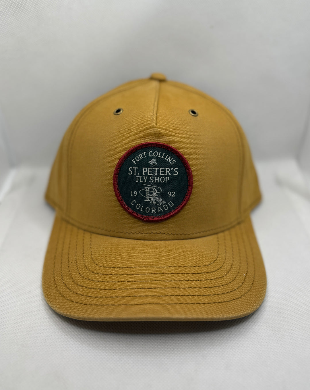Richardson Sports St. Peter's Round Patch Canvas Hat Solid Wheat One Size
