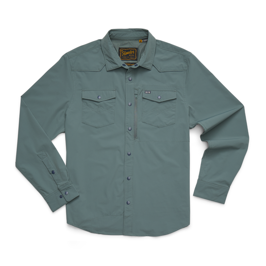 Howler Brothers Emerger Tech Long Sleeve - Stormy Sea
