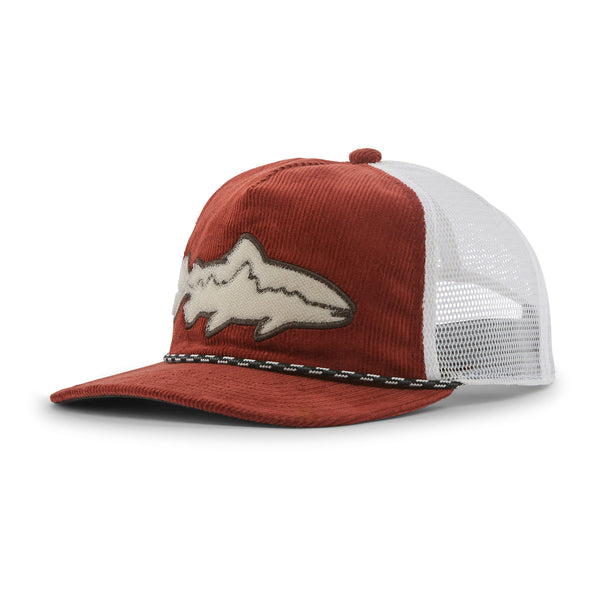 Patagonia Fly Catcher Hat - Fitz Roy Trout: Rusty Red
