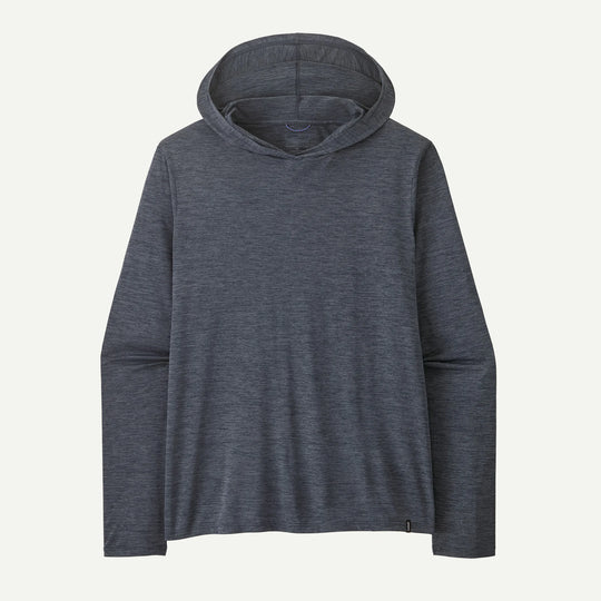 Patagonia Cap Cool Daily Hoody Manifesto Red Logo - Smolder Blue - Light Smolder Blue X-Dye