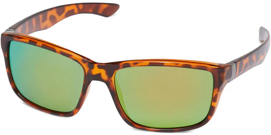 Fisherman Eyewear Cabana - Shiny Tortoise Frame / Brown Lens / Green Mirror - Large