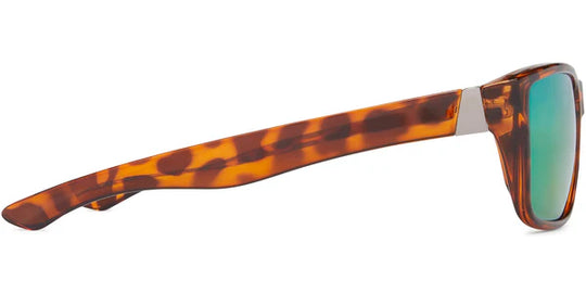 Fisherman Eyewear Cabana - Shiny Tortoise Frame / Brown Lens / Green Mirror - Large