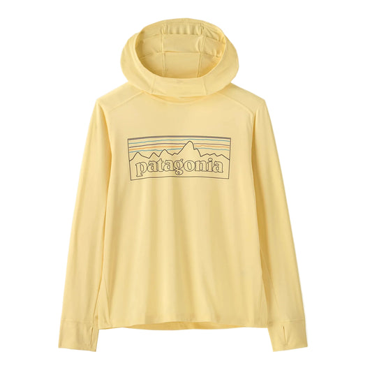 Patagonia Kid's Cap Silkweight Hoody - P-6 Outline: Buttercup Yellow