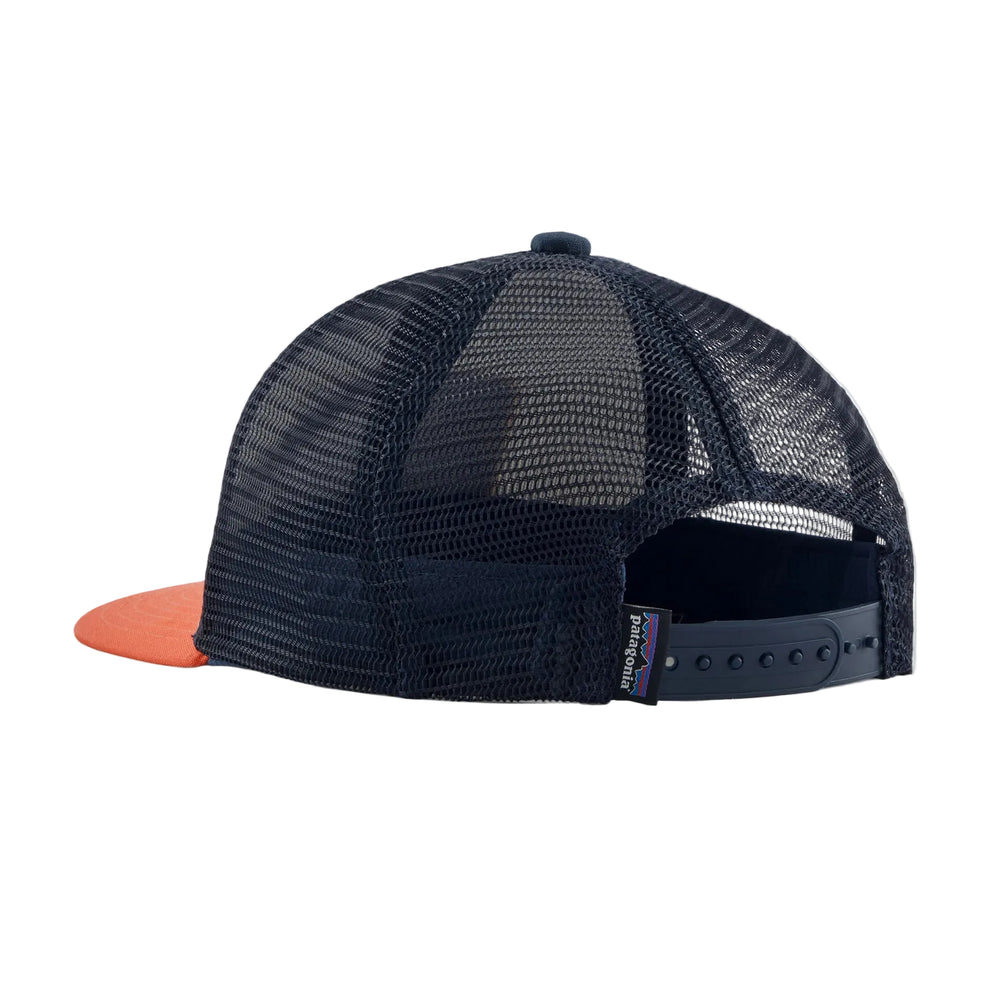Patagonia Kid's Trucker Hat - Ridge Rise Stripe: Coho Coral