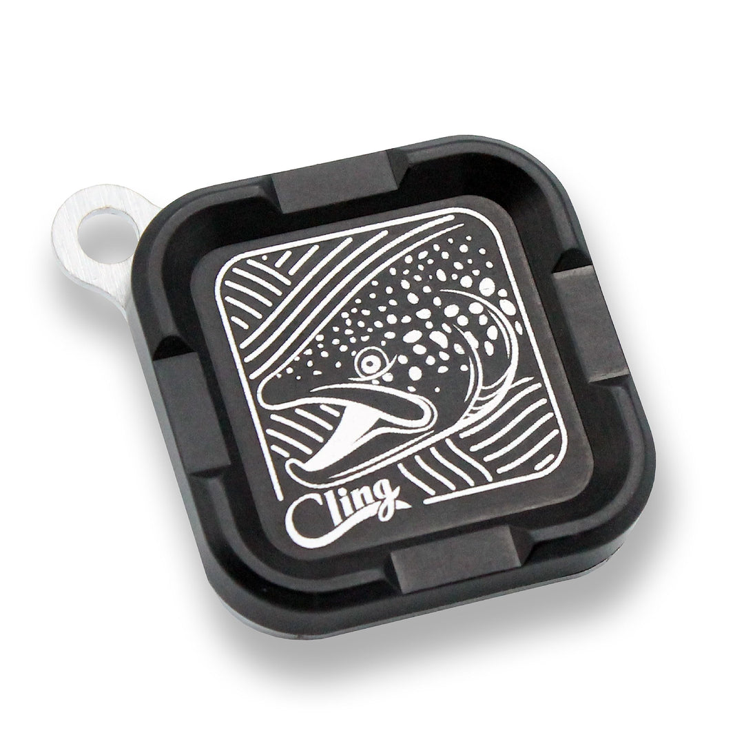 Cling Mag Grab Mini Fly Patch Brown Town Black 1.5"x1.5"