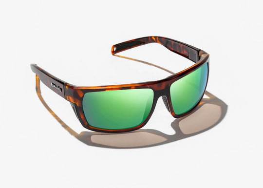 Bajio Palometa: Brown Tortoise Frame / Green Mirror Glass / Medium