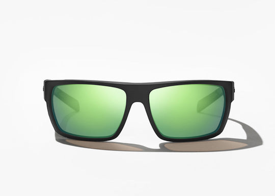 Bajio Palometa: Black Matte Frame / Green Mirror Glass / Medium