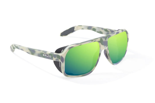 Bajio Cocho: Marsh Camo Matte Frame / Green Mirror Poly / XLarge