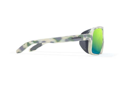 Bajio Cocho: Marsh Camo Matte Frame / Green Mirror Poly / XLarge