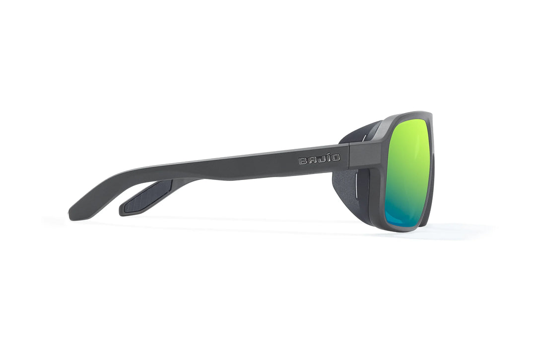 Bajio Cocho: Graphite Black Matte Frame / Green Mirror Poly / XLarge