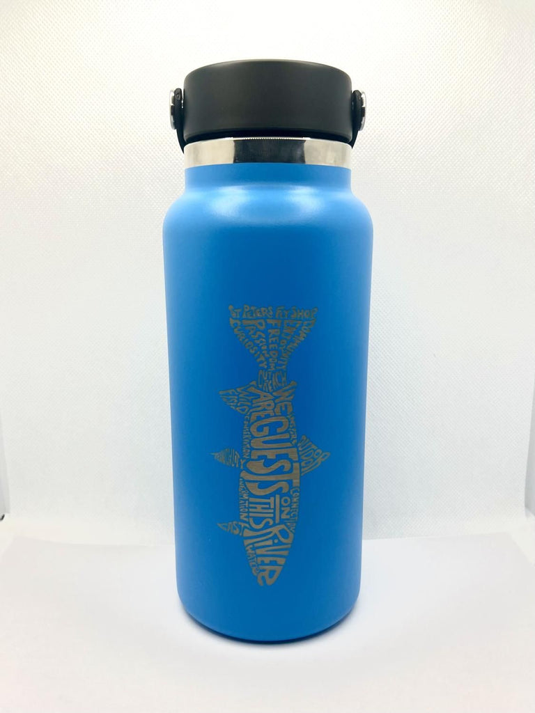 Hydro Flask 32 oz (946ml)ネイビー 石垣島デザイン HYDRO FLASK Vacuum Insulated Stainless Steel Water Bottle, Wide
