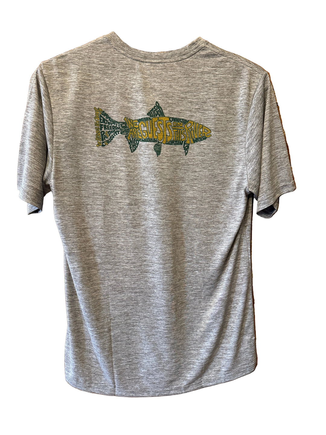 Patagonia Cap Cool Daily Shirt SPFS Manifesto Green Logo - Feather Grey