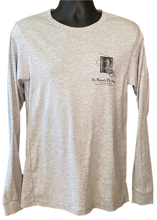 Go West T-Shirt Company SPFS L/S Cutthroat Trout Heather Grey