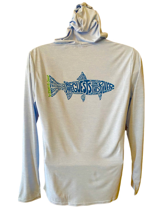 M's Cap Cool Daily Hoody: Fleck Blue SPFS Blue Manifesto Logo