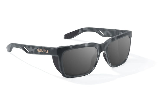 Bajio Palehorse: Black Tortoise Matte Frame / Green Mirror Glass / Large