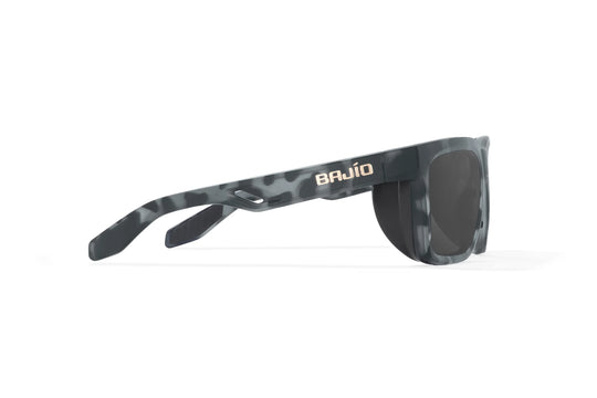 Bajio Palehorse: Black Tortoise Matte Frame / Green Mirror Glass / Large