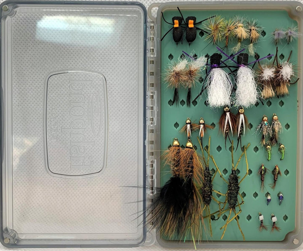 St. Peter's Poudre River Staff Fly Selection & Box