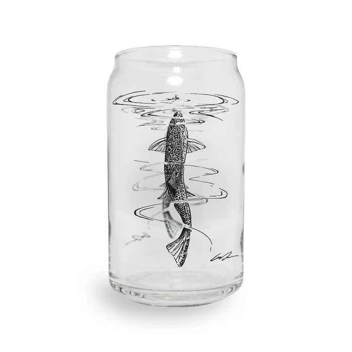 RYW Beer Can Glass Rising Brookie 16oz