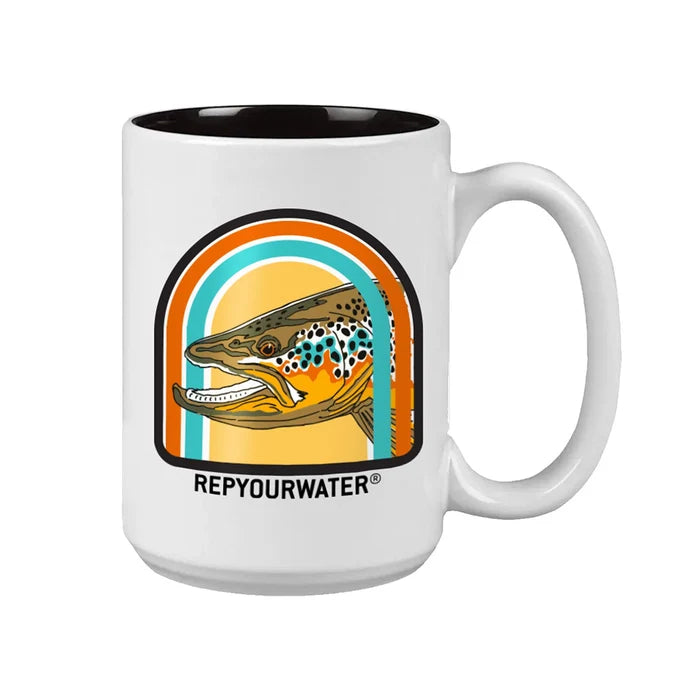 RYW Ceramic Mug Sunrise Brown 15oz