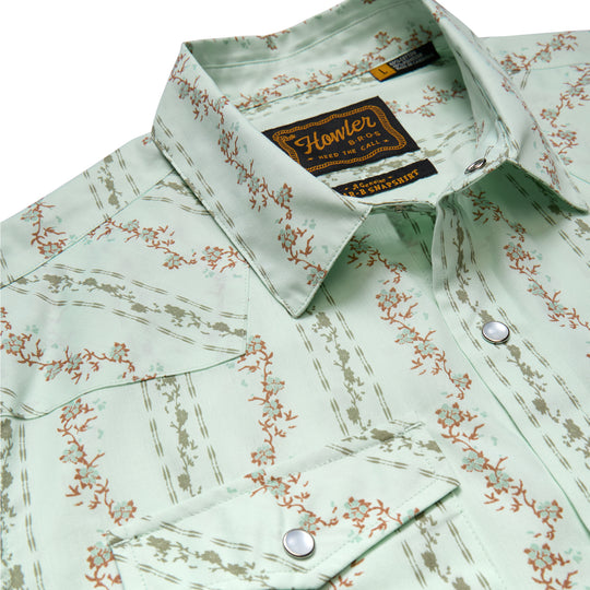 Howler Brothers H Bar B Snapshirt - Hibiscus Ribbons : Mint