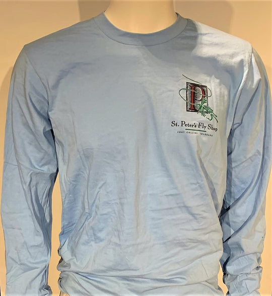 St. Peter's Longsleeve Cutthroat Trout Tee: Blue