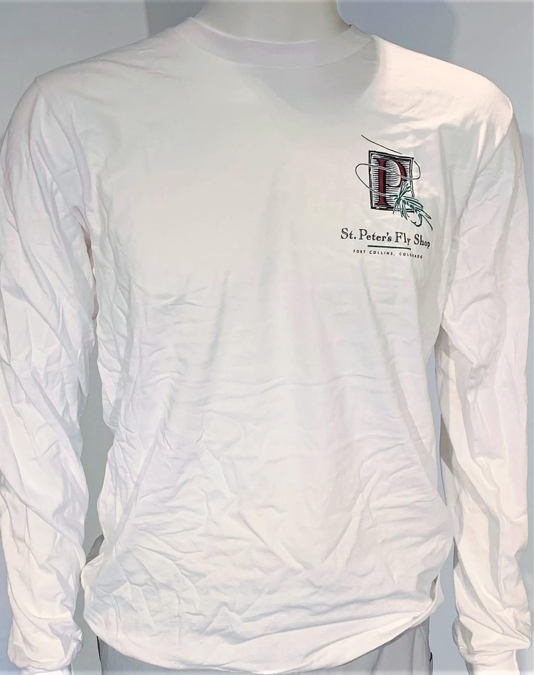 St. Peter's Longsleeve Cutthroat Trout Tee: White