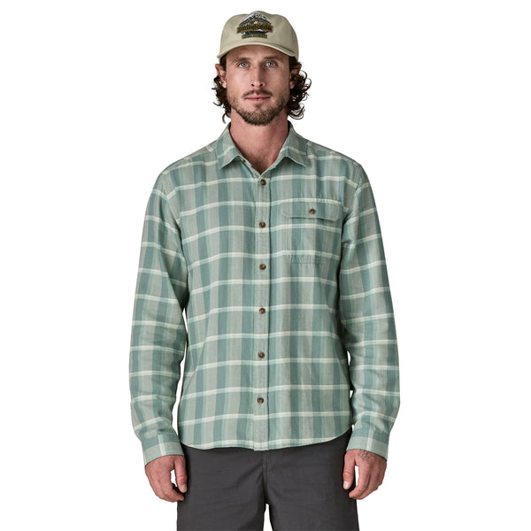 Patagonia L/S Lightweight Fjord Flannel Shirt - Marine Layer: Blue Sage